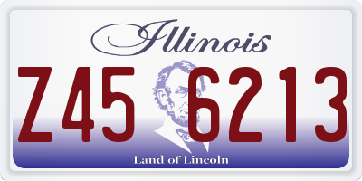 IL license plate Z456213