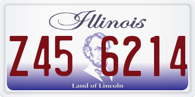 IL license plate Z456214