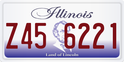 IL license plate Z456221