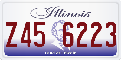 IL license plate Z456223