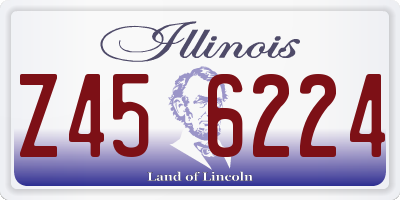 IL license plate Z456224