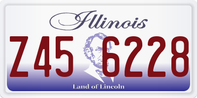 IL license plate Z456228