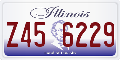 IL license plate Z456229