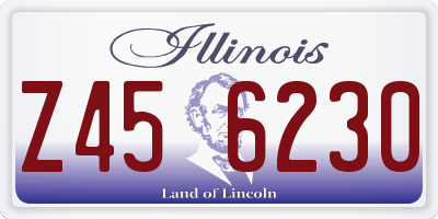 IL license plate Z456230