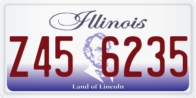 IL license plate Z456235