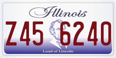 IL license plate Z456240