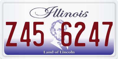 IL license plate Z456247