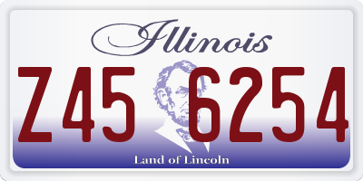 IL license plate Z456254