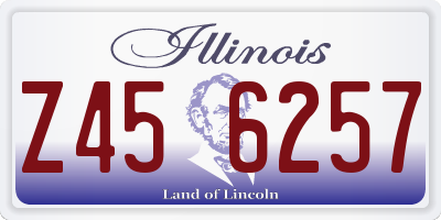 IL license plate Z456257