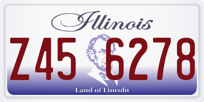 IL license plate Z456278