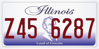 IL license plate Z456287