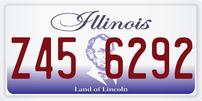 IL license plate Z456292