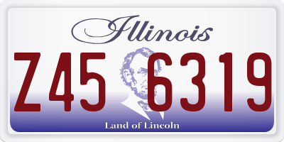 IL license plate Z456319