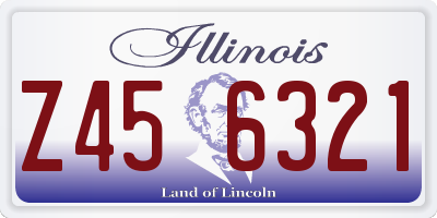 IL license plate Z456321