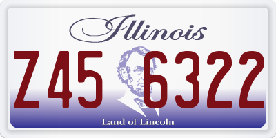IL license plate Z456322