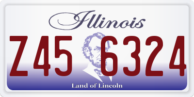 IL license plate Z456324