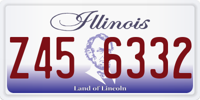 IL license plate Z456332