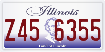 IL license plate Z456355