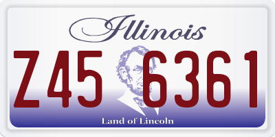 IL license plate Z456361