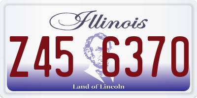 IL license plate Z456370