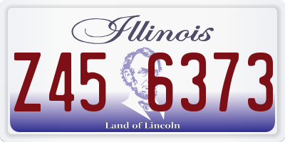 IL license plate Z456373