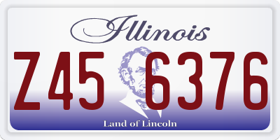 IL license plate Z456376