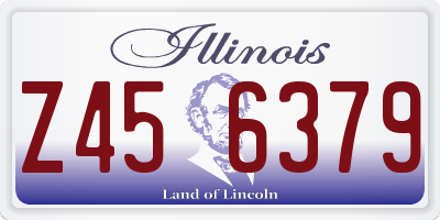 IL license plate Z456379