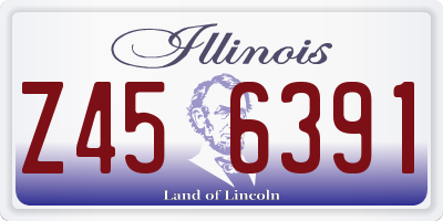 IL license plate Z456391