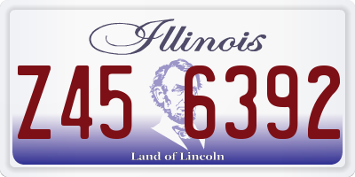 IL license plate Z456392