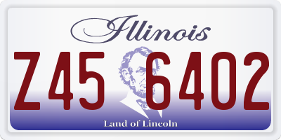 IL license plate Z456402
