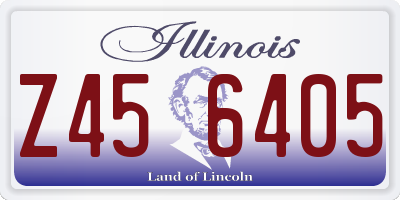 IL license plate Z456405