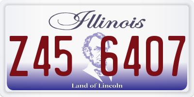 IL license plate Z456407