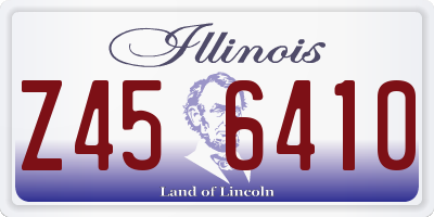 IL license plate Z456410