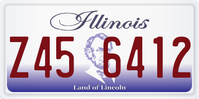 IL license plate Z456412