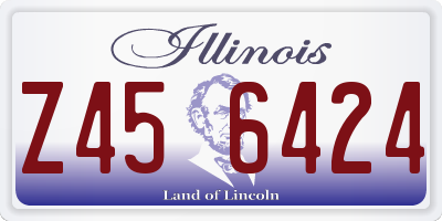 IL license plate Z456424