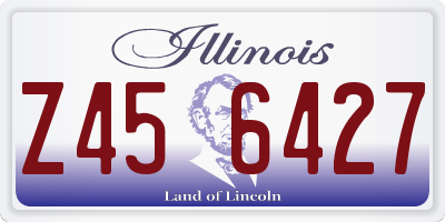 IL license plate Z456427