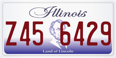 IL license plate Z456429