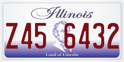 IL license plate Z456432