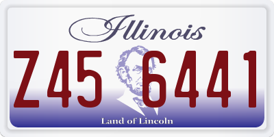 IL license plate Z456441
