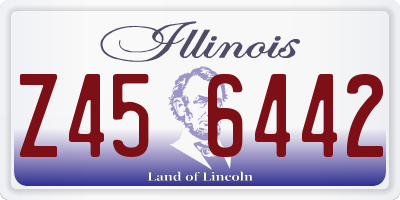 IL license plate Z456442