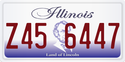 IL license plate Z456447