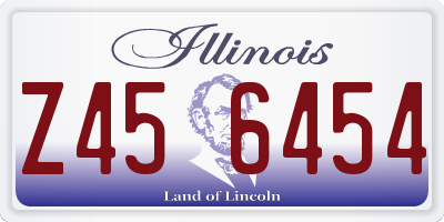 IL license plate Z456454