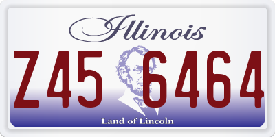 IL license plate Z456464