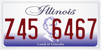 IL license plate Z456467