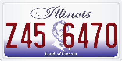 IL license plate Z456470