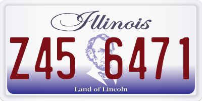 IL license plate Z456471