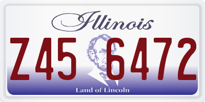 IL license plate Z456472