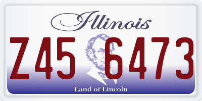 IL license plate Z456473