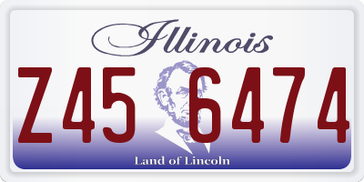 IL license plate Z456474