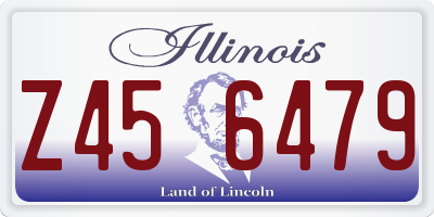 IL license plate Z456479